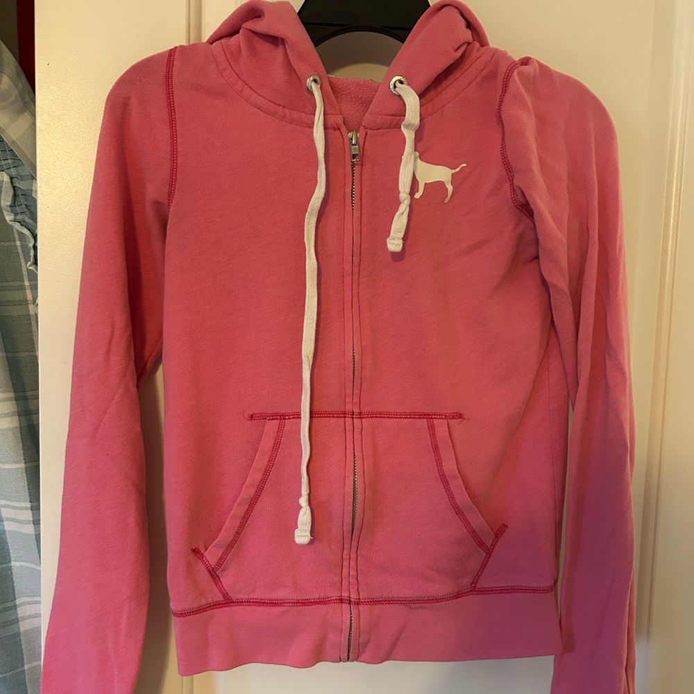 Victoria secret Pink zip hoodie small
